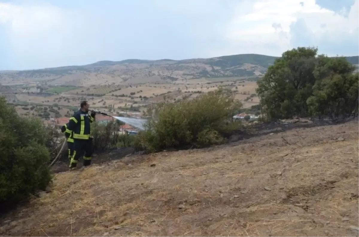 Kula\'da Orman Yangını Büyümeden Söndürüldü