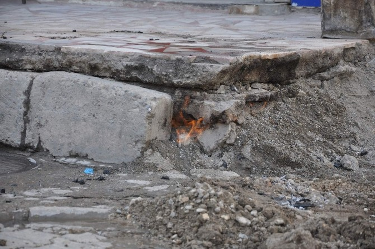 Siirt\'te Doğalgaz Kaçağı Mahalle Sakinlerini Korkuttu