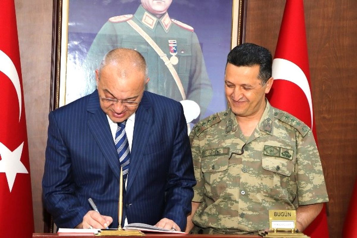 Başkan Ergün\'den Tugay Komutanı Güvenç\'e Ziyaret