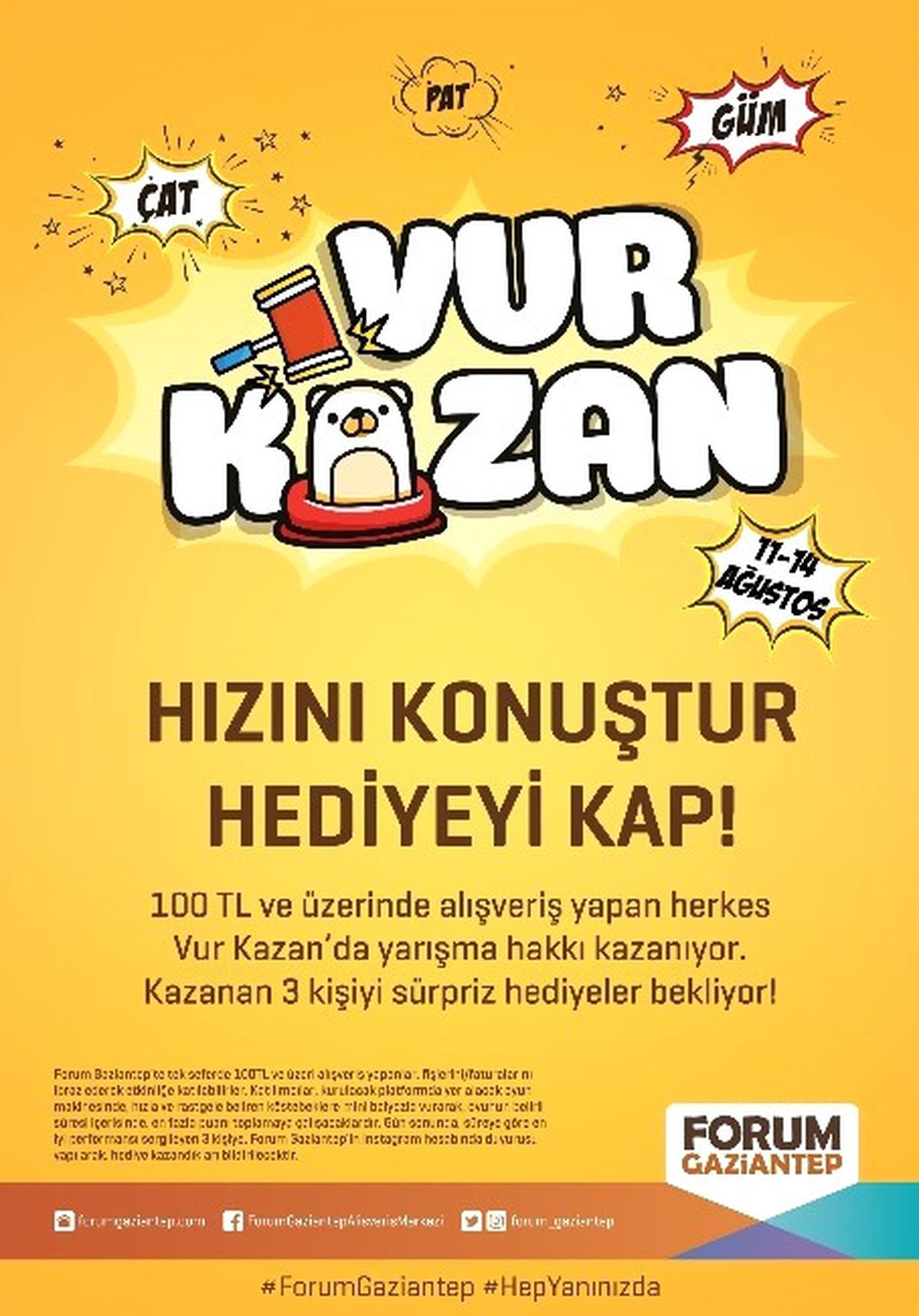 Forum Gaziantep, Ziyaretçilerini Köstebek Avına Çıkarıyor