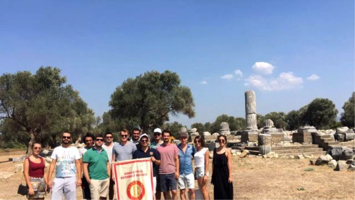 Rotaractörler\'den Teos Antik Kenti\'ne Kültürel Gezi