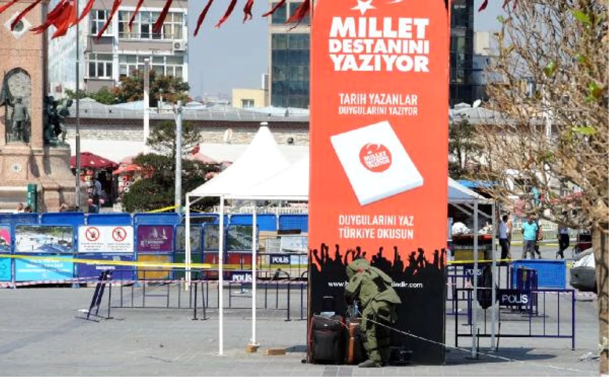Taksim Meydanı\'nda Şüpheli Bavul Alarmı