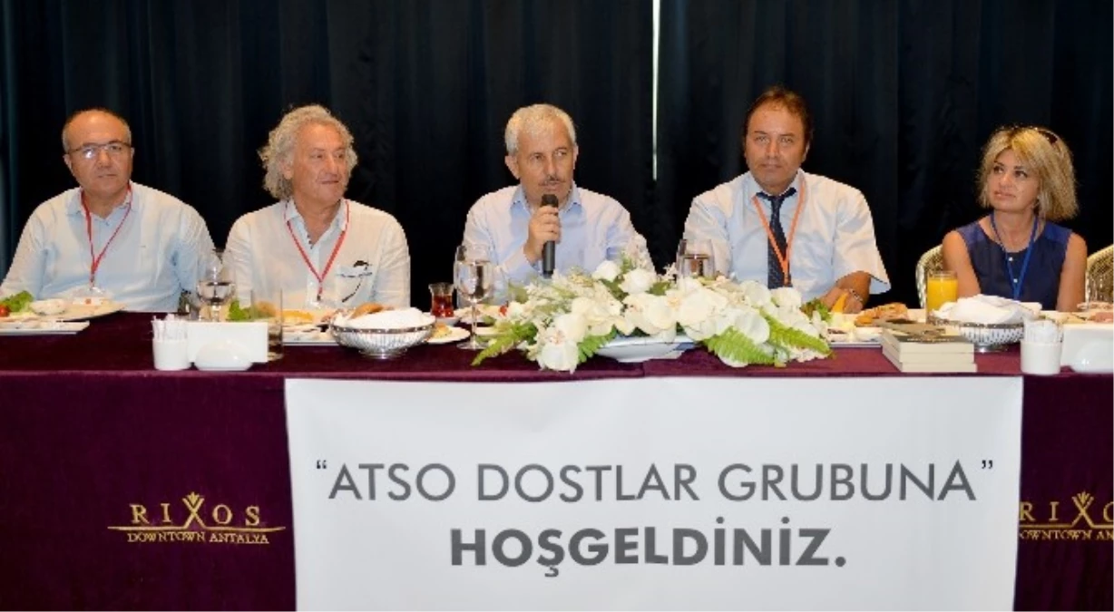 Atso Dostlar Grubu Kumluca Belediye Başkanı Çetinkaya\'yı Konuk Etti