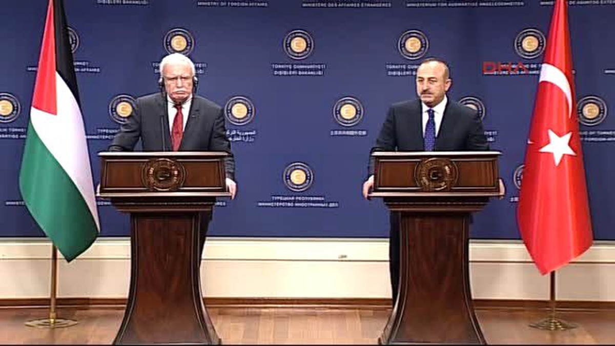 Dışişleri Bakanı Çavuşoğlu Filistin Dışişleri Bakanı ile Ortak Basın Toplantısında Konuştu -3