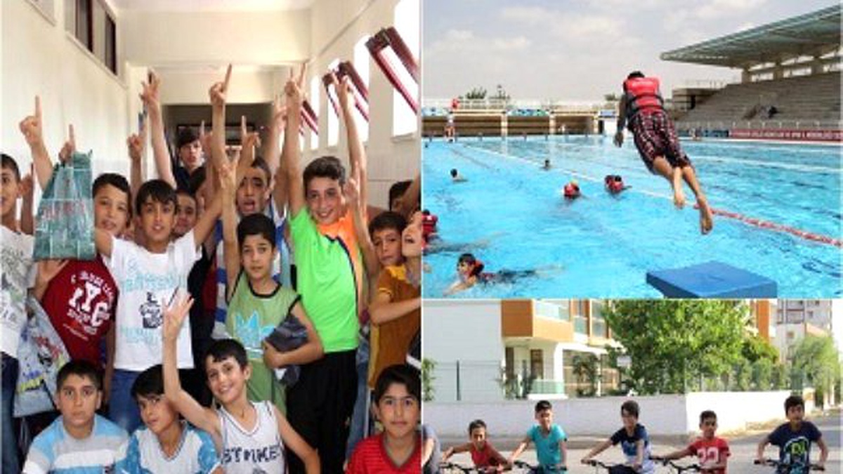 Kur\'an Kursu Öğrencilerine Yüzme ve Bisiklet Turu Etkinliği
