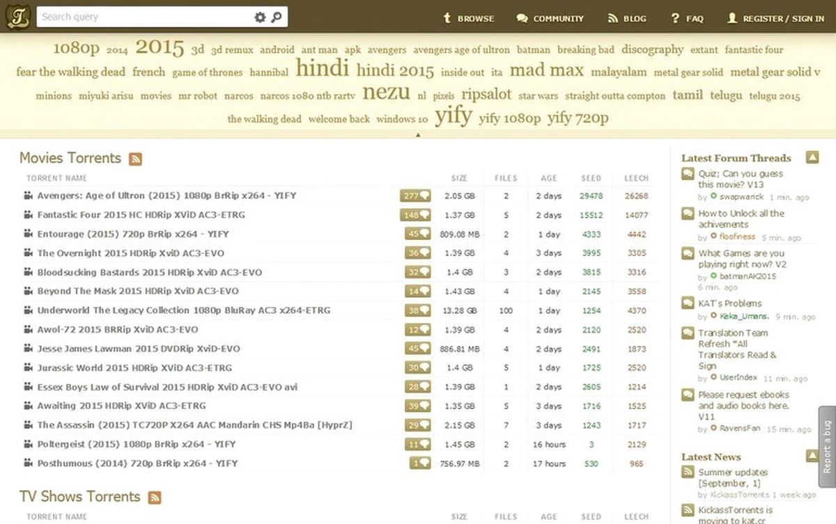 Sahte "Kickasstorrents" Can Yakıyor!