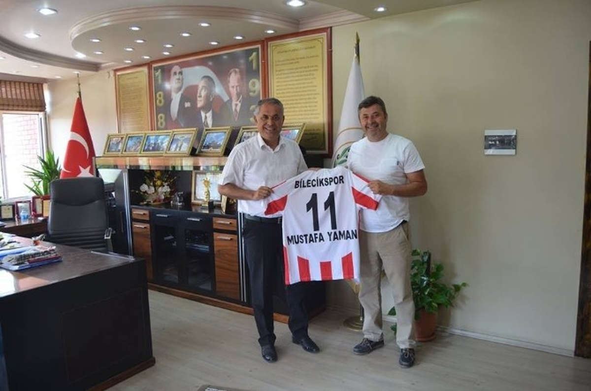 Bilecikspor Başkanı Cinoğlu\'dan Başkan Yaman\'a Ziyaret