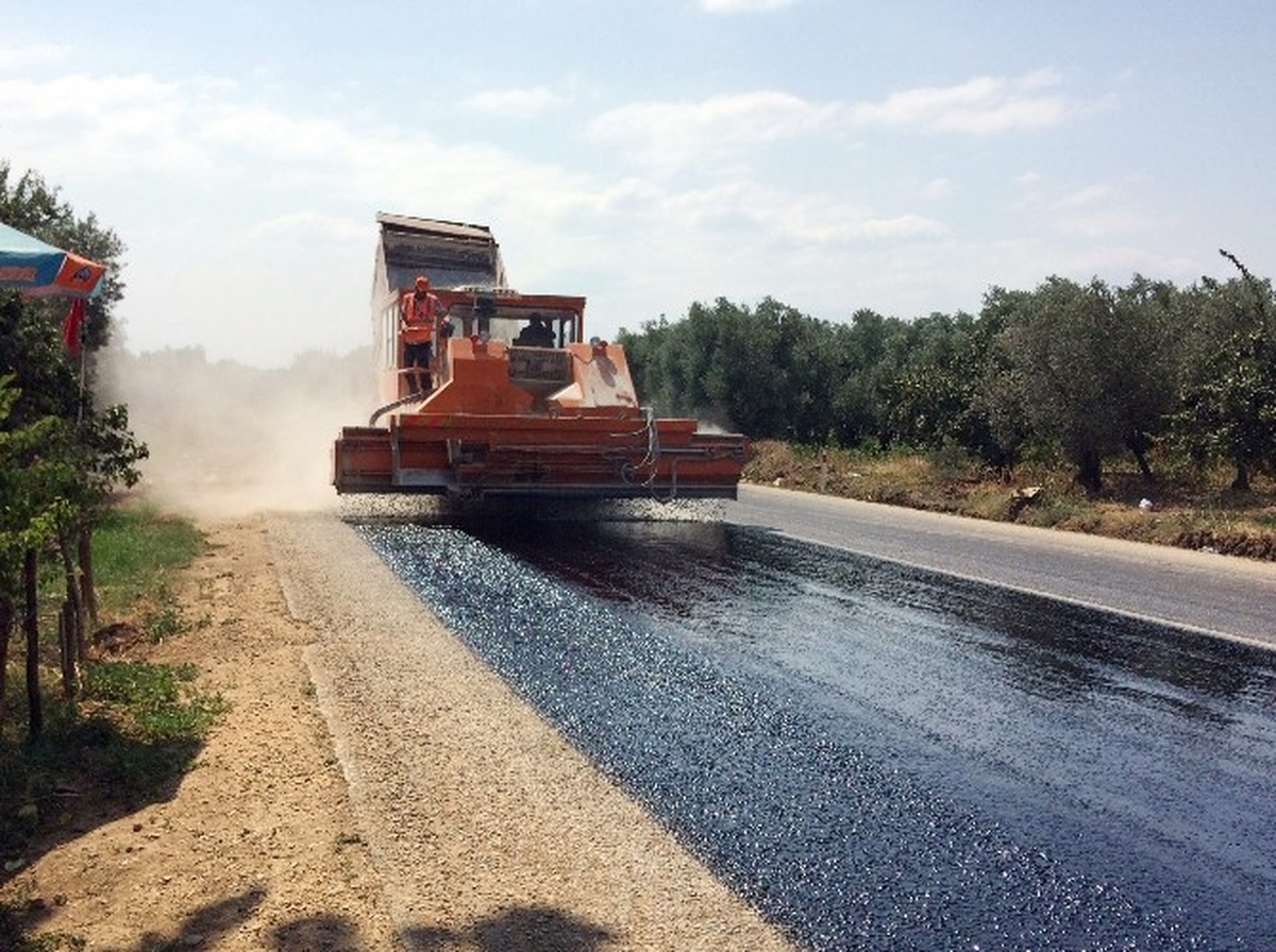 Boyalıca\'da Asfalt Çalışmaları