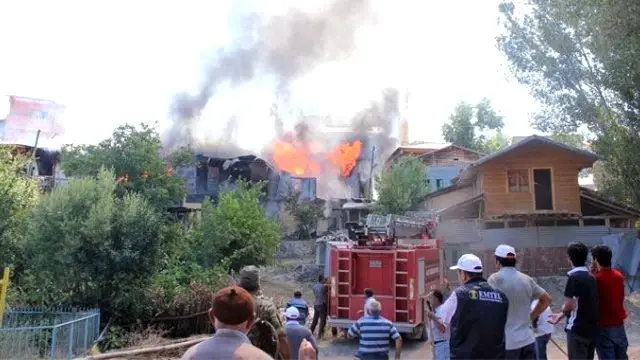 Erzincan’da Ev Yangını Son Dakika