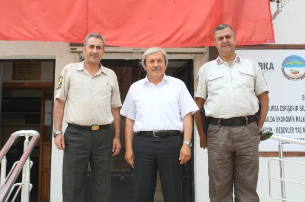 Osmaneli\'nin Yeni Jandarma Komutanı Göksu\'dan Başkan Şahin\'e Ziyaret