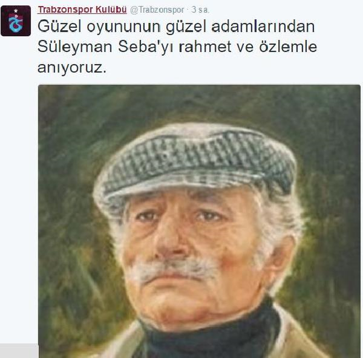 Trabzonspor, Süleyman Seba İçin Anma Mesajı Yayınladı