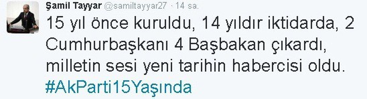 AK Parti 15 Yaşında
