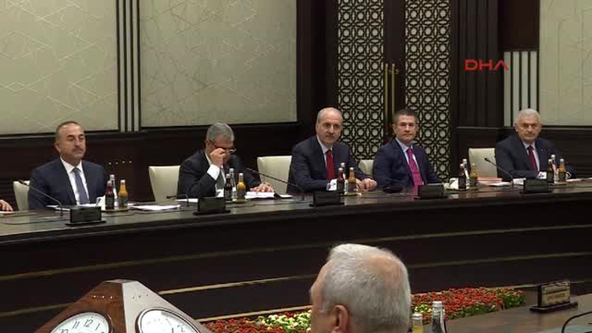 Ankara- Bakanlar Kurulu, Cumhurbaşkanlığı Sarayı\'nda Toplandı
