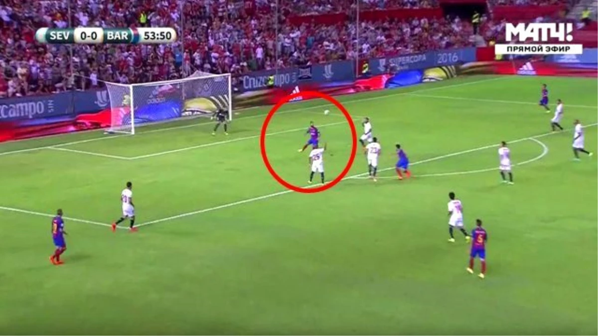 Barcelona - Sevilla Maçında Arda Turan, Suarez\'e Muhteşem Bir Asist Yaptı