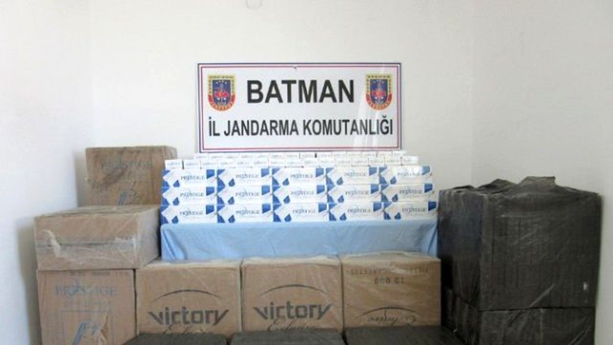 Silvan\'da Kaçak Sigara Ele Geçirildi