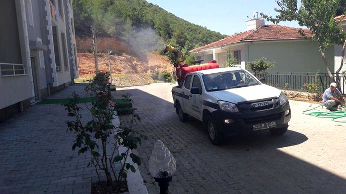 Demirci\'de \'Afrika Hastalığı\'na Karşı İlaçlama