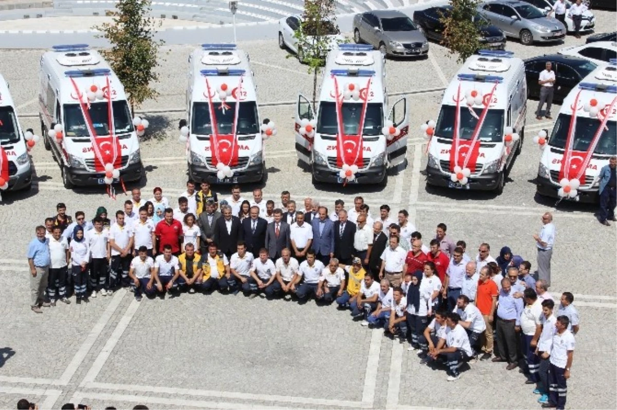 Konya\'da, 19 Ambulans 112 Acil Sağlık Hizmetleri Bünyesine Katıldı