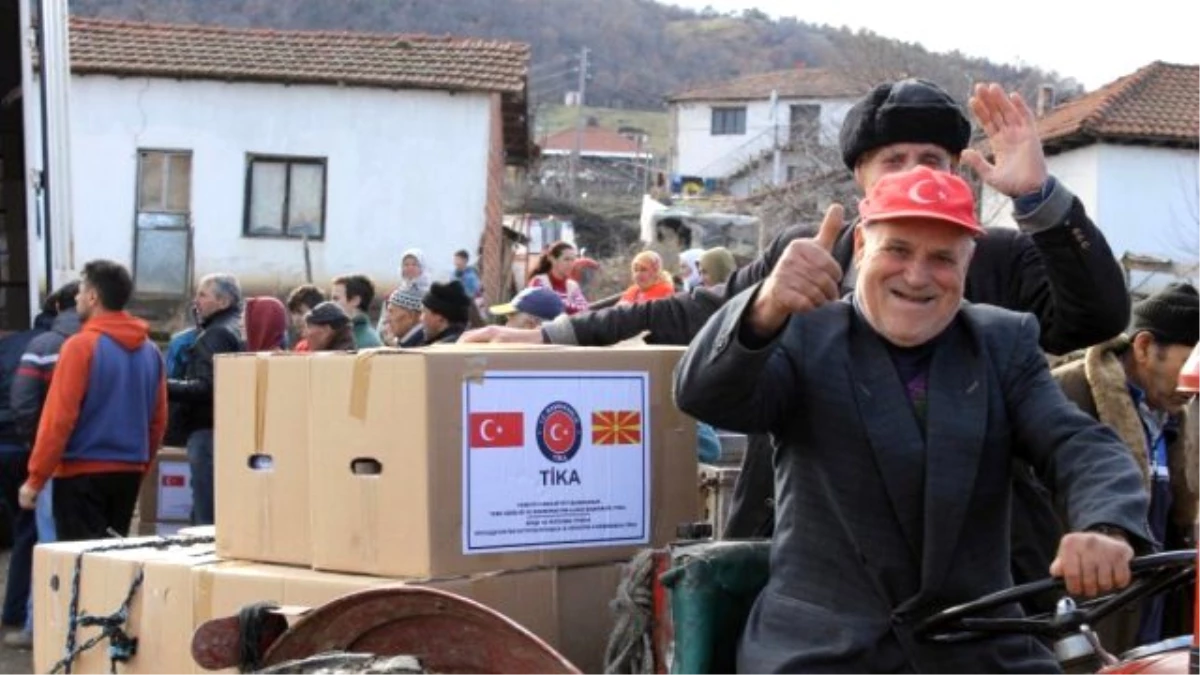 Makedonya\'da Selzedeler Türkiye\'nin Yardımlarından Mutlu