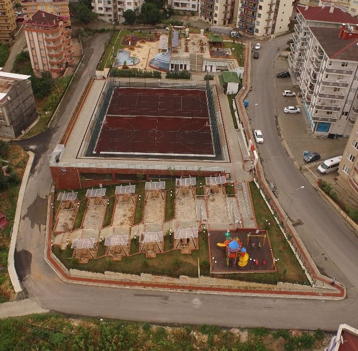 Spor Temalı Park Tamamlandı