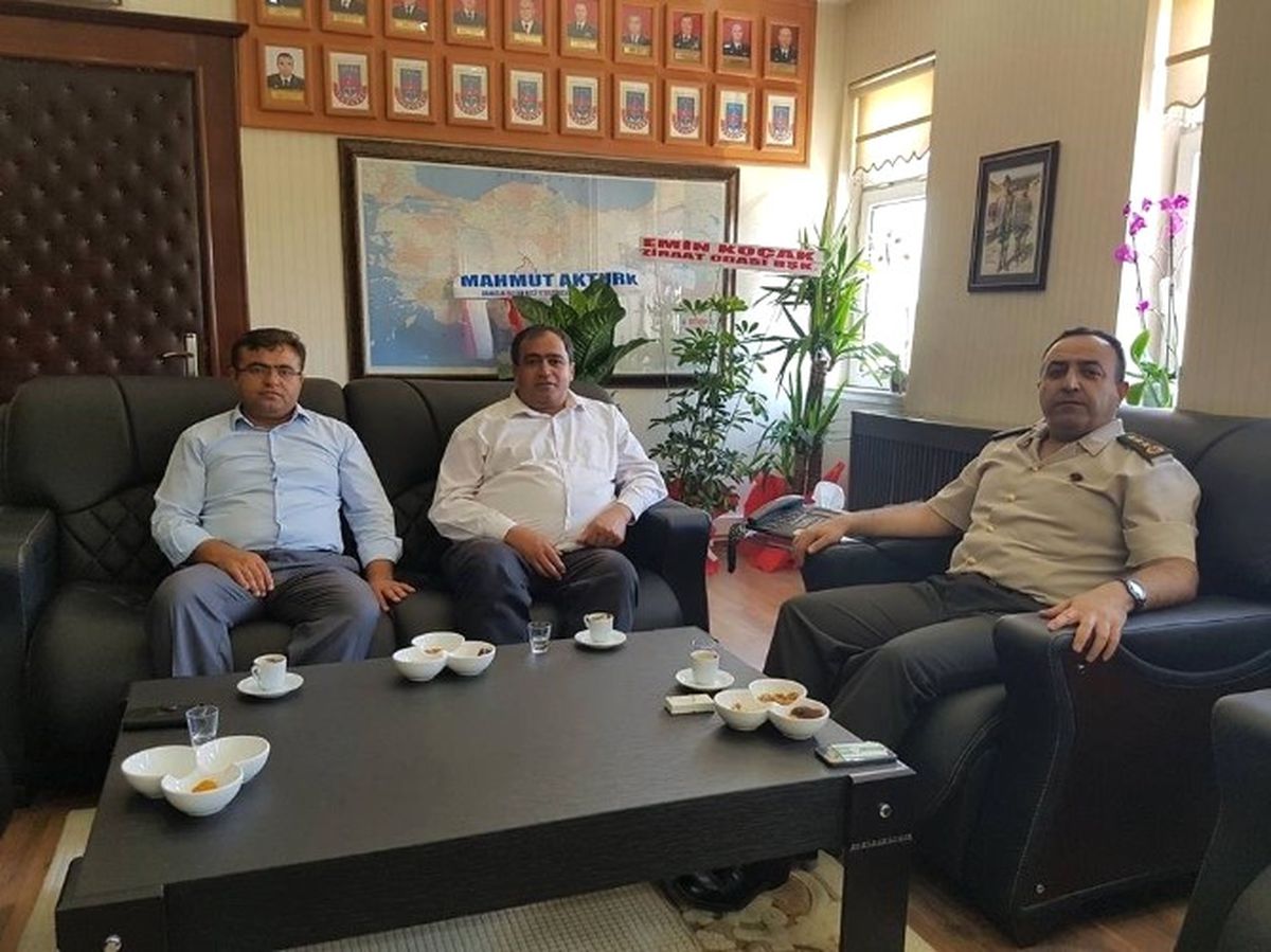 Başkan Koçak ve Aktürk\'ten Albay Demir\'e Ziyaret