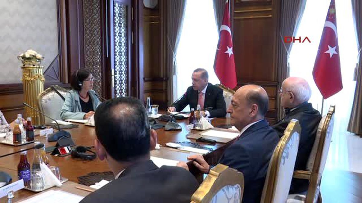 Cumhurbaşkanı Erdoğan Agıtpa Başkanı Muttonen\'i Kabul Etti