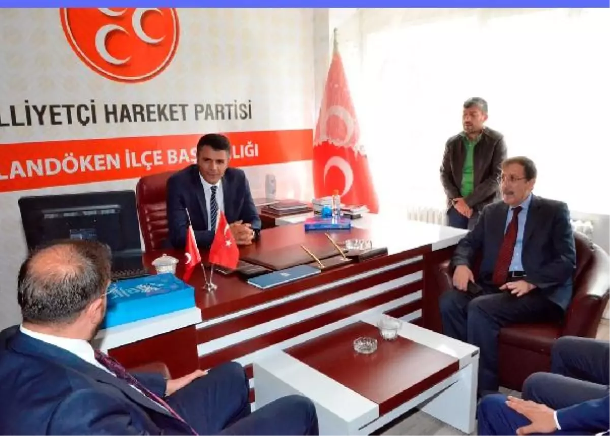 Erzurum\'da AK Parti\'den MHP\'ye Ziyaret