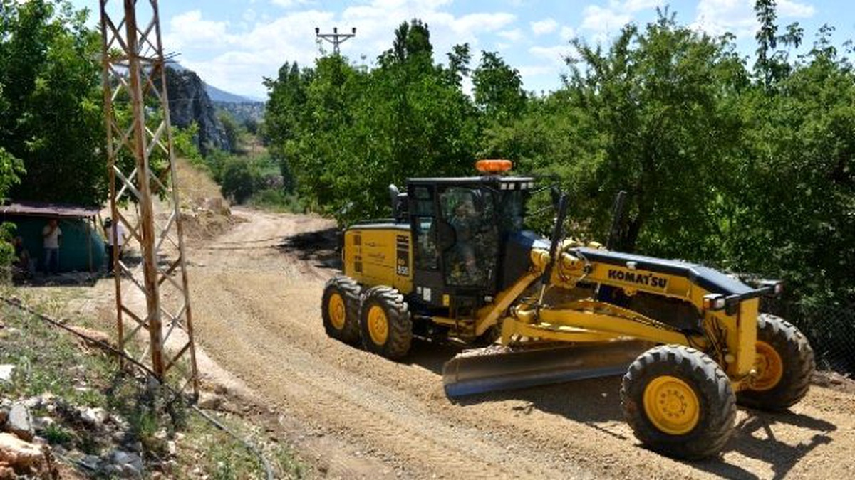 Feslikan Yaylası Yolunda Asfalt Çalışması