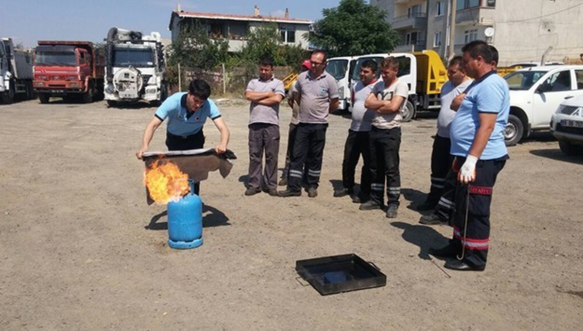 Teski Personeline Yangın Söndürme ve Müdahale Eğitimi