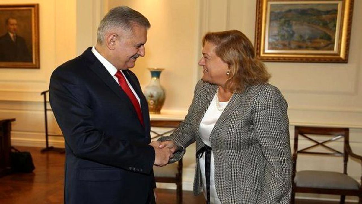 Başbakan Yıldırım, Güler Sabancı\'yı Kabul Etti