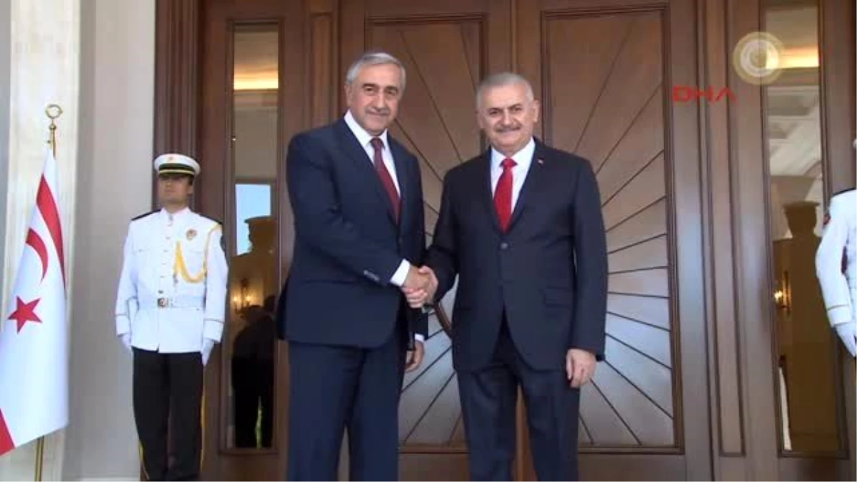 Başbakan Yıldırım, KKTC Cumhurbaşkanı Mustafa Akıncı ile Görüştü