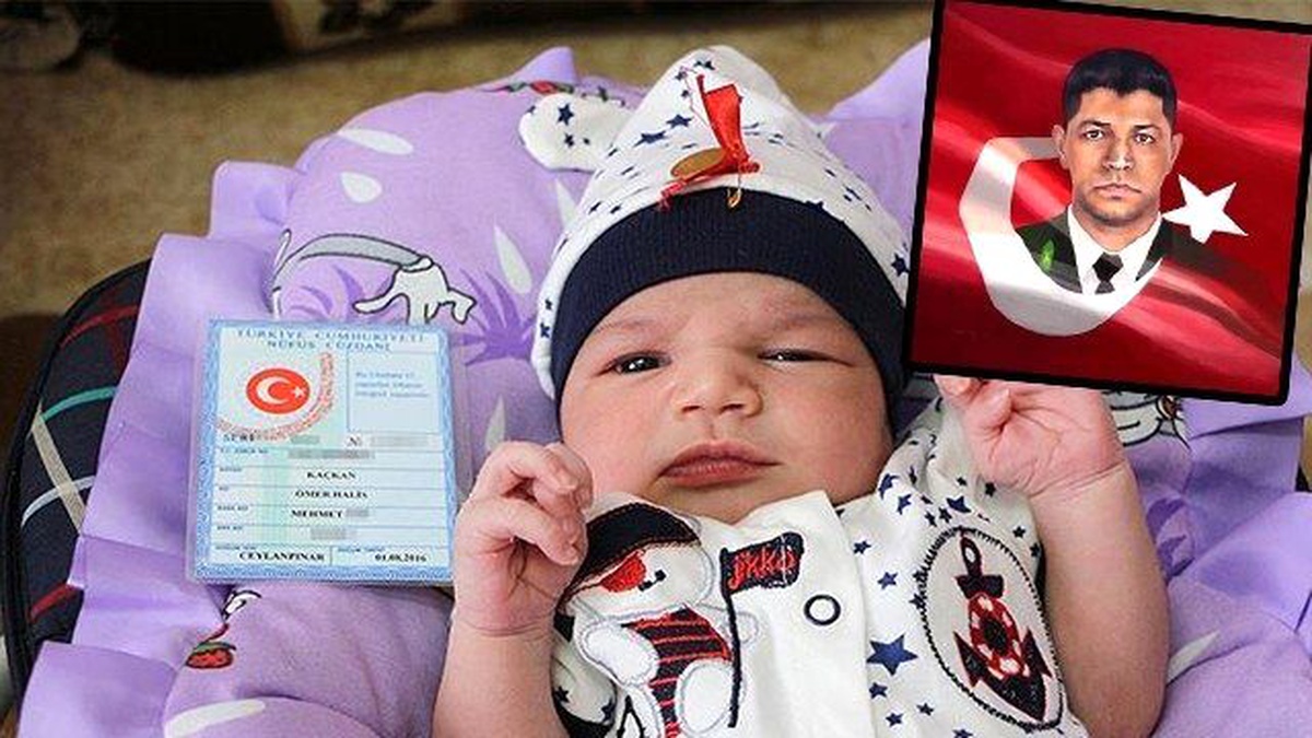 Bebeklerine Şehit Halisdemir\'in İsmini Verdiler