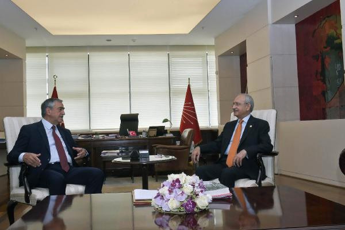 KKTC Cumhurbaşkanı Akıncı, Kılıçdaroğlu\'nu Ziyaret Etti