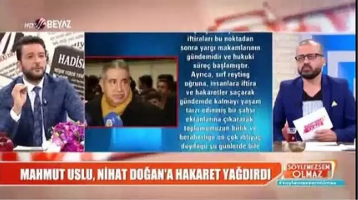 Nihat Doğan'dan Mahmut Uslu'ya Sert Sözler