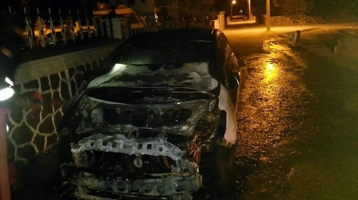 Park Halindeki Otomobil Alev Aldı