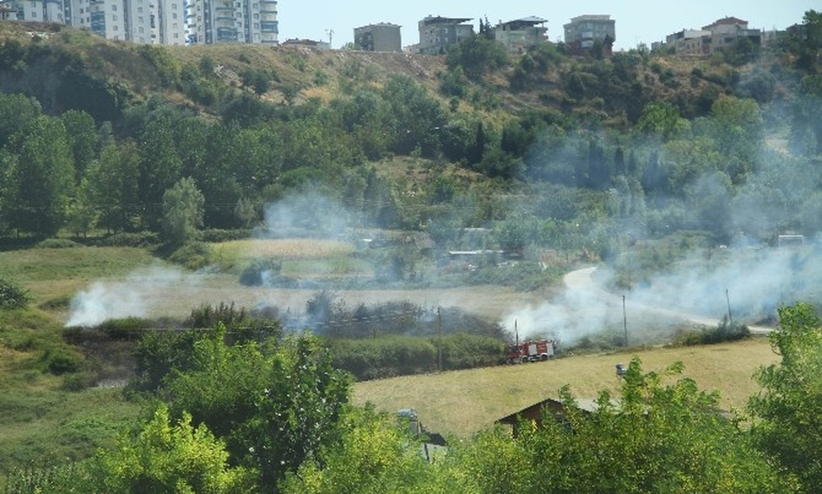 Samsun\'da Örtü Yangını