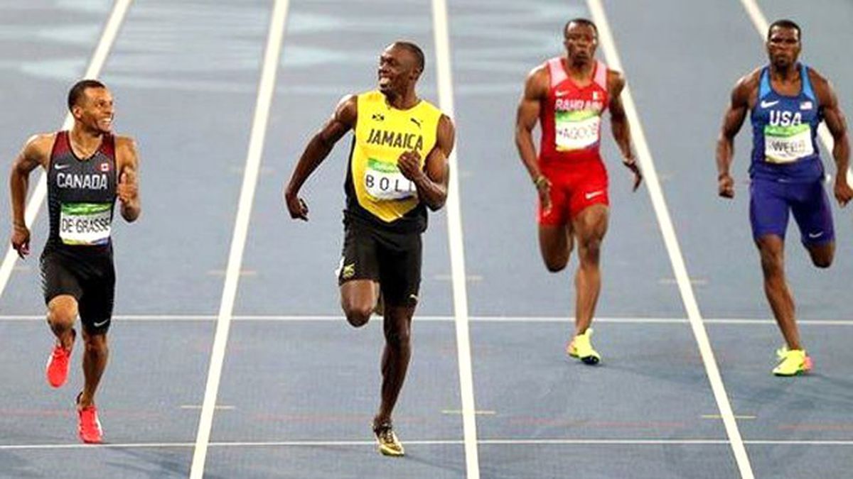 Usain Bolt, Yarışın Sonlarında Adeta Dalga Geçti