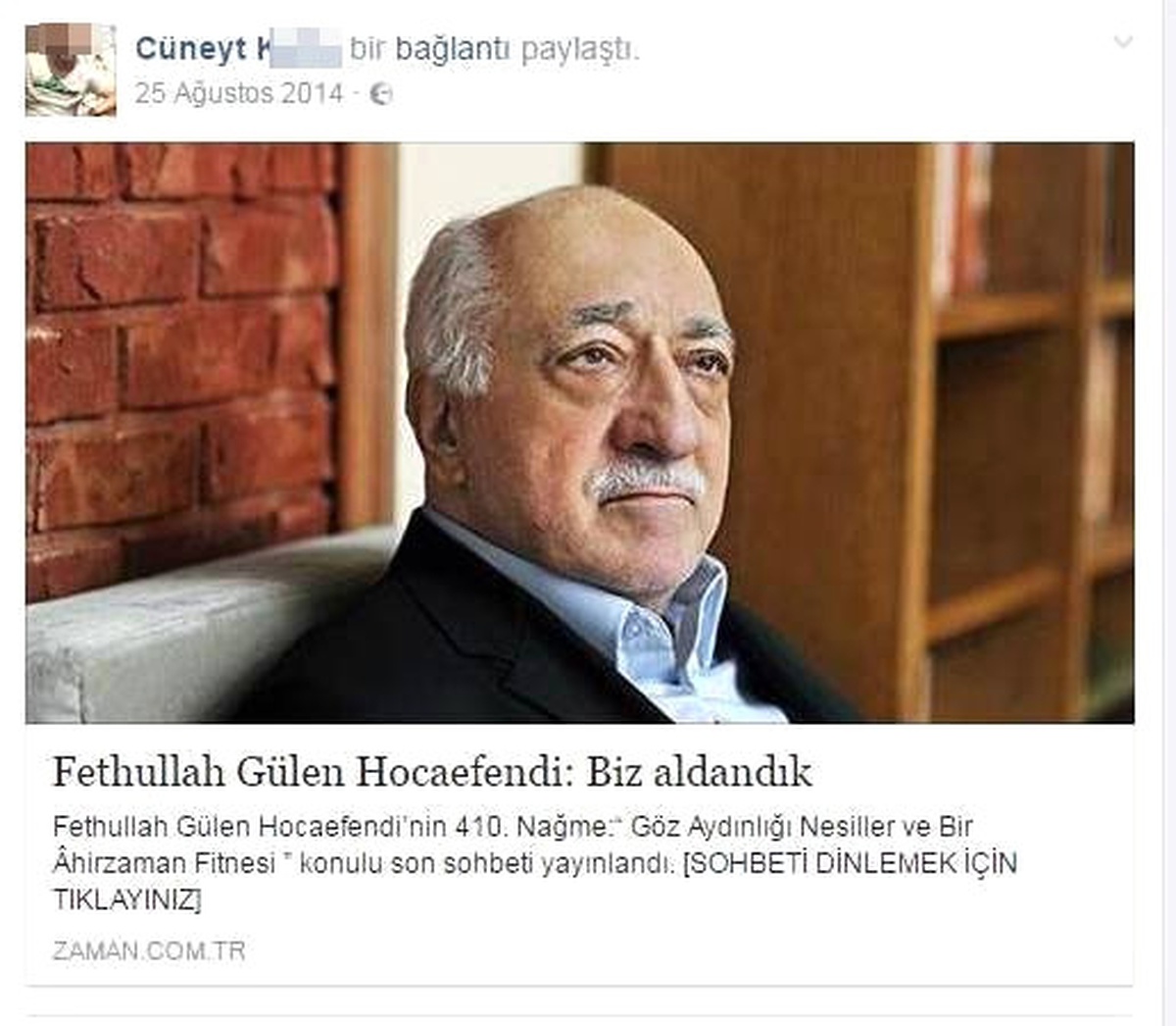 Zekeriya Öz\'ü Kaçırdığı İddia Edilen Oto Galericiden Dikkat Çeken Paylaşımlar