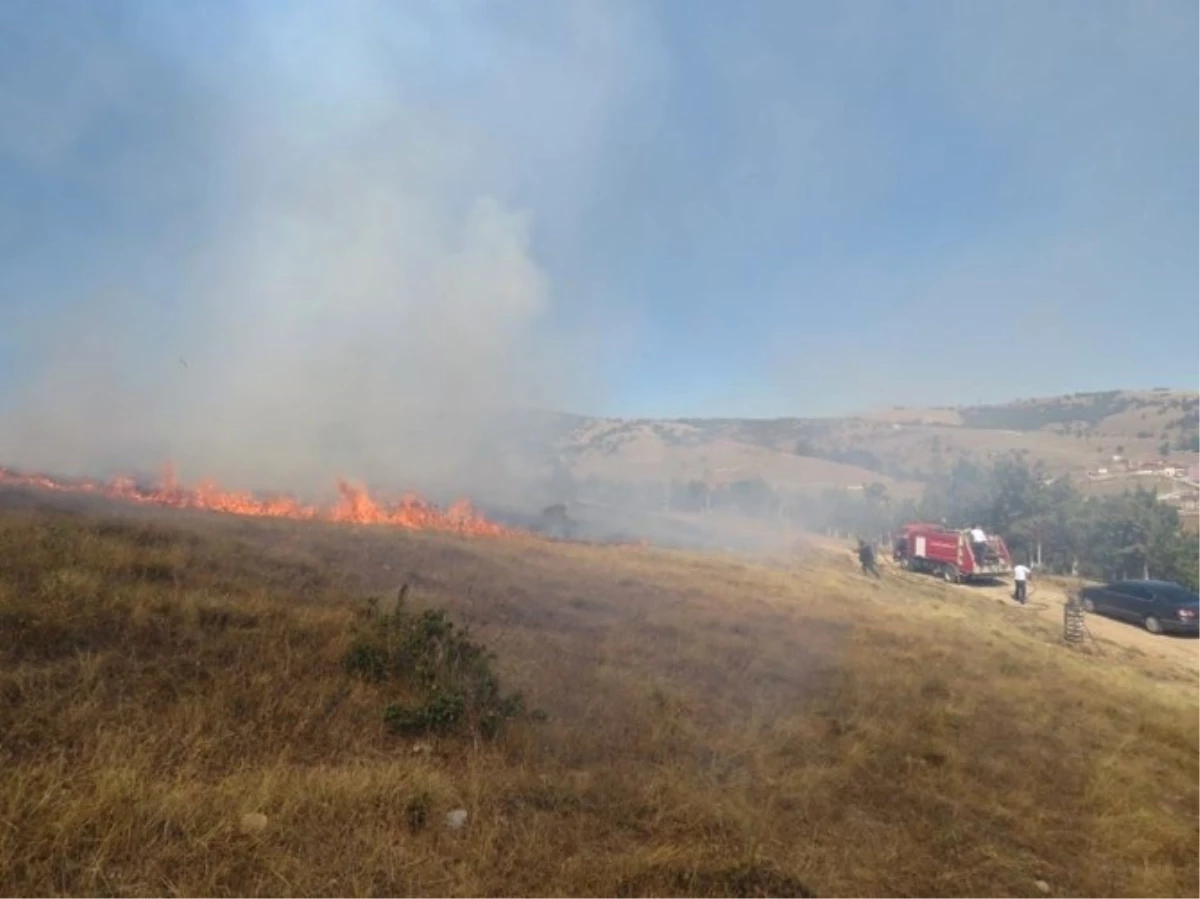 Bozüyük Dodurga Beldesinde Anız Yangını