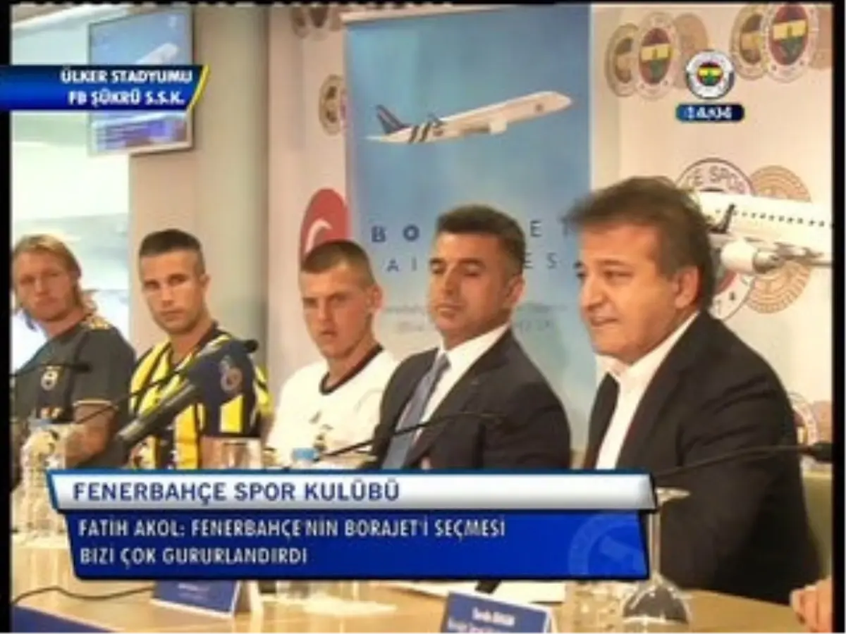 Fenerbahçe & Borajet Sponsorluk Anlaşması İmza Töreni 19/08/2016