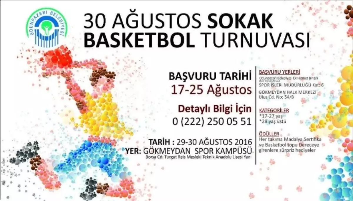 Odunpazarı Belediyesi\'nden 30 Ağustos Basketbol Turnuvası