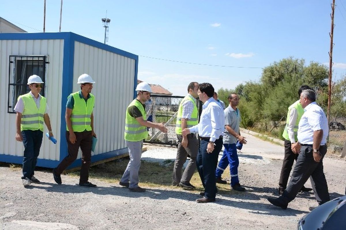 Aksaray\'da İçme Suyu Projesinde Şantiye Binaları Kuruldu