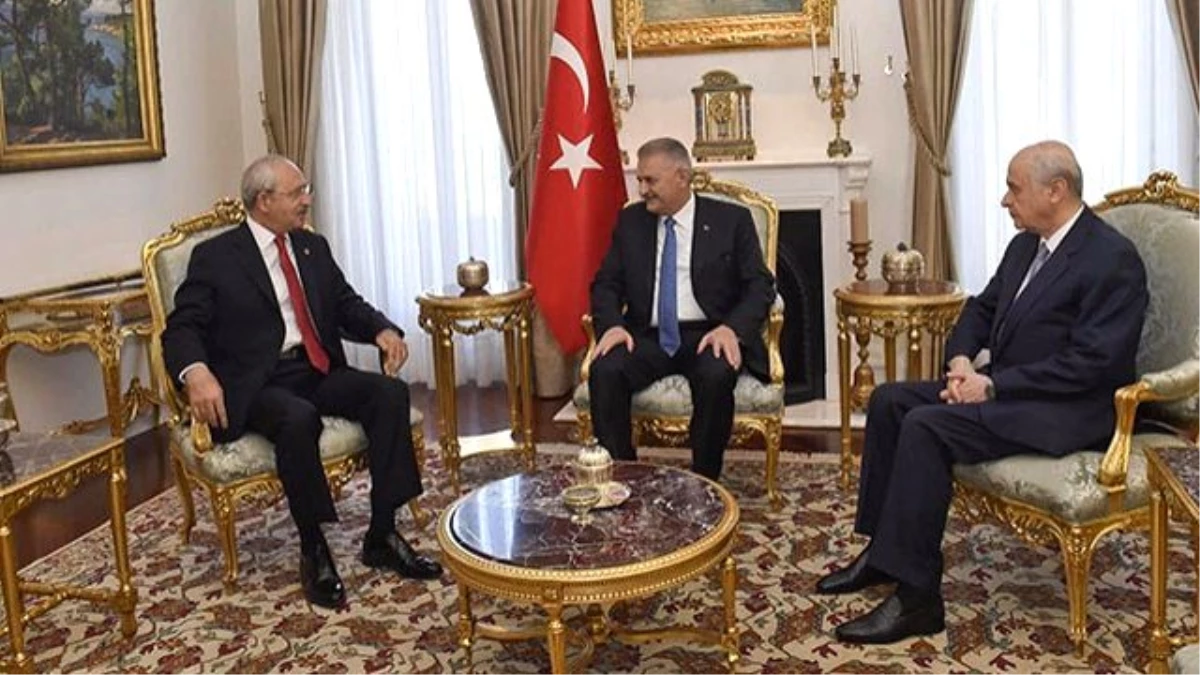 Çankaya\'da Başbakan, Kılıçdaroğlu ve Bahçeli\'nin Katıldığı Kritik Görüşme Sona Erdi