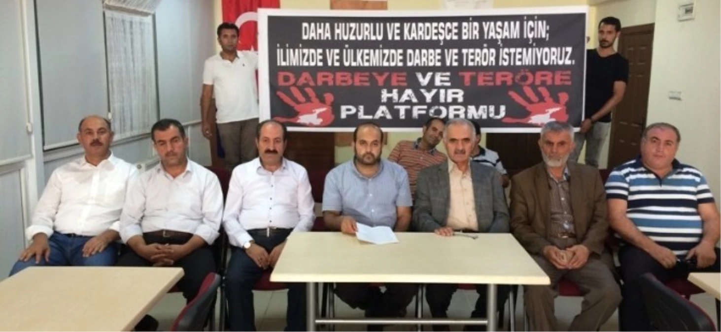 Darbeye ve Teröre Hayır Platformu\'ndan Açıklama