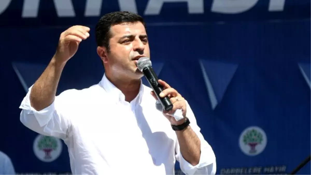 Demirtaş\'tan, Cumhurbaşkanı Başdanışmanı Saral Hakkında Suç Duyurusu