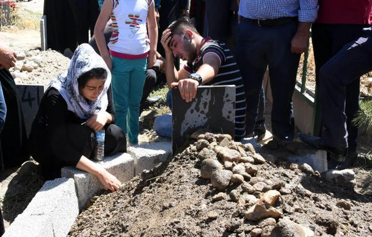 Terör Kurbanı Metin\'in Ablası Teselliyi Mezar Toprağında Aradı