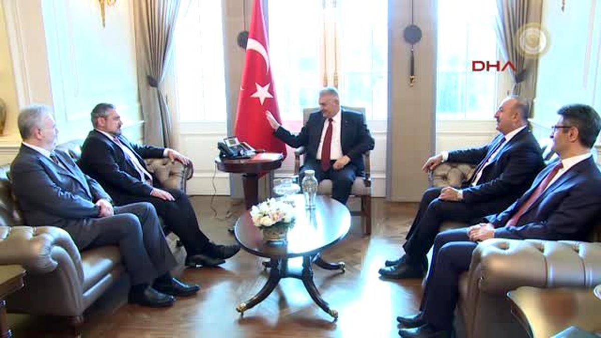 Başbakan Yıldırım, Moldova Başbakan Yardımcısı Andrei Galbur\'u Kabul Etti