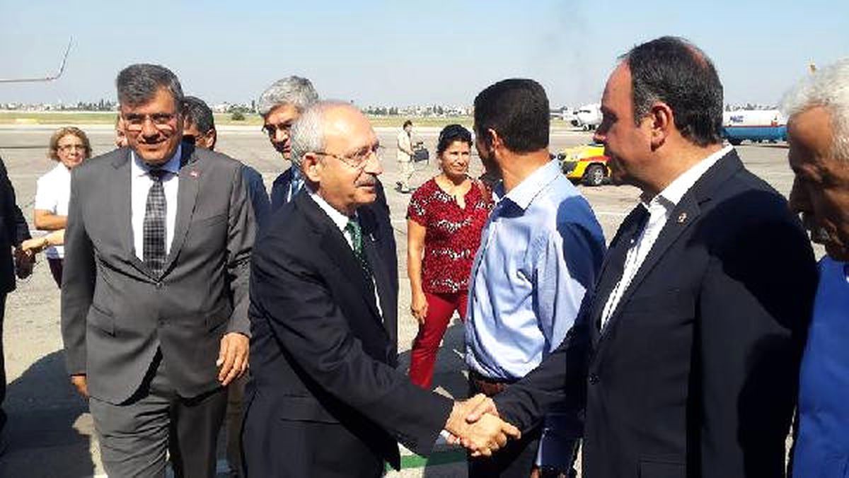 CHP Lideri Kılıçdaroğlu, Adana\'dan Gaziantep\'e Geçti