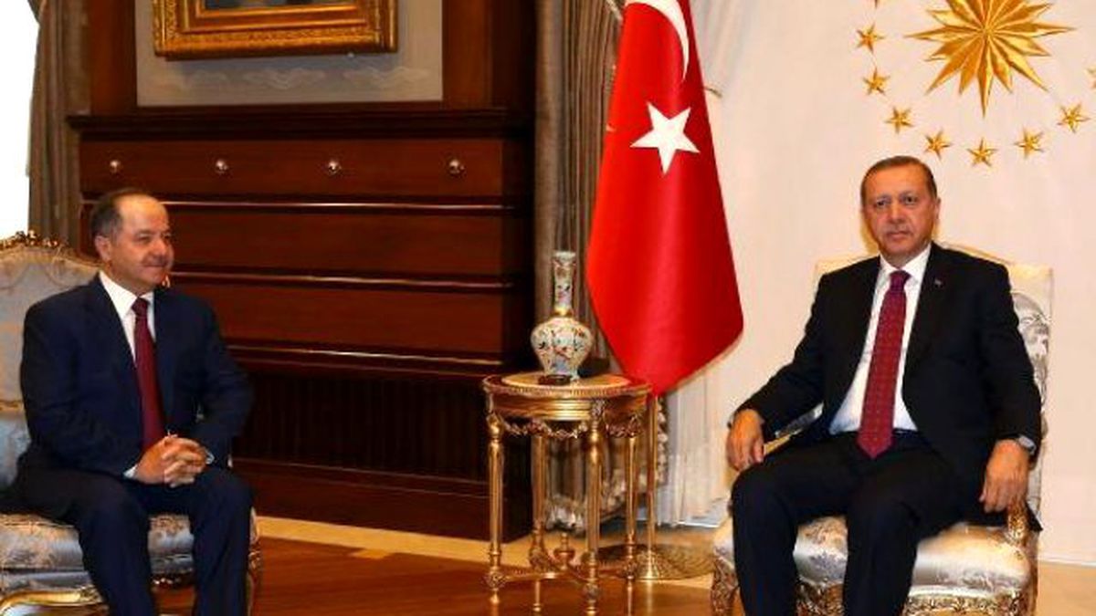 Cumhurbaşkanı Erdoğan, Barzani\'yi Kabul Etti