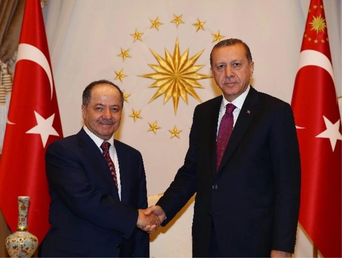 Cumhurbaşkanı Erdoğan Mesut Barzani\'yi Kabul Etti