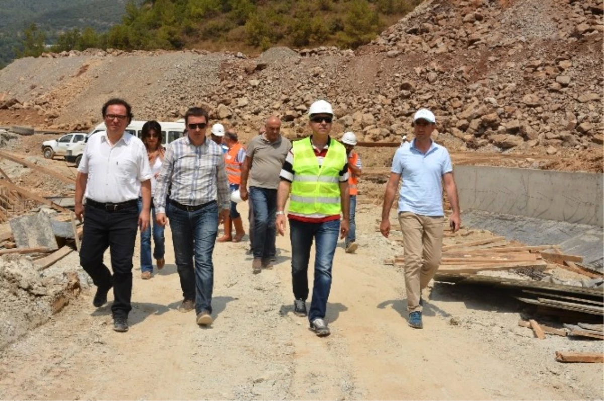 DSİ Bölge Müdürü Coşkun, Alanya Yeniköy Baraj İnşaatını İnceledi